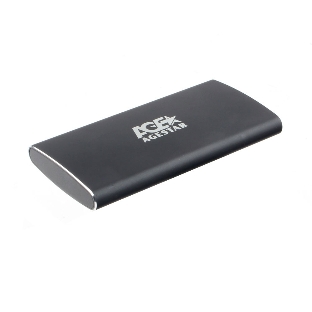 Внешний корпус mSATA AgeStar 3UBMS2 черный, алюминий, черный USB 3.0