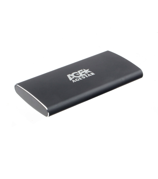 Внешний корпус mSATA AgeStar 3UBMS2 черный, алюминий, черный USB 3.0
