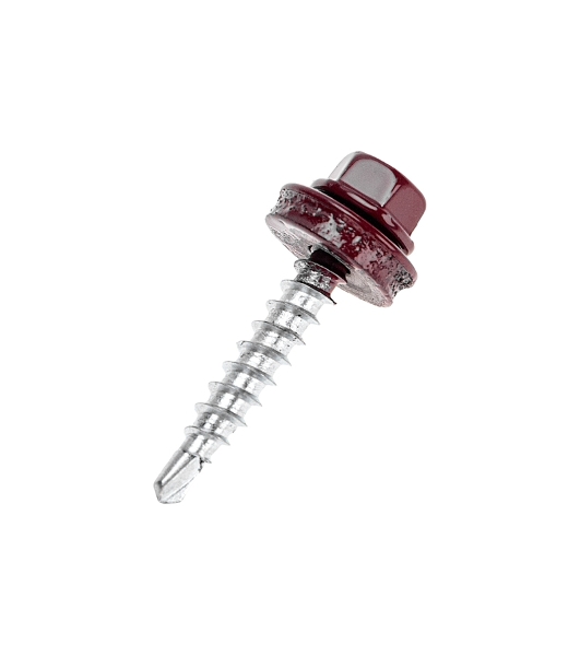 Саморез кровельный Kranz 4,8х29, окрашенный RAL 3005, короб (250 шт/уп)