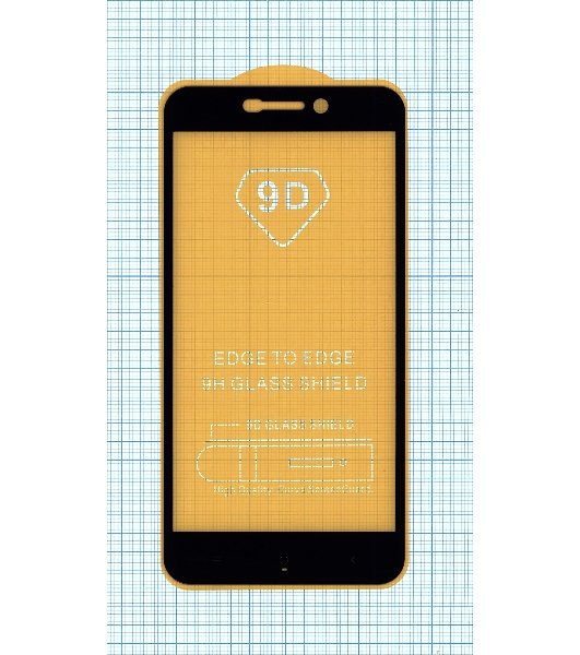 Защитное стекло 'Полное покрытие' для Xiaomi Redmi 4A черный