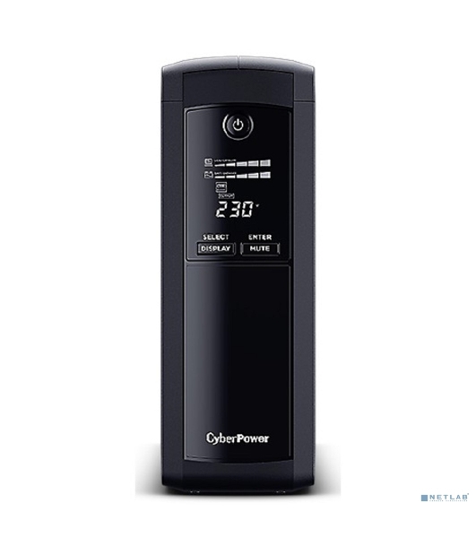 Источник бесперебойного питания CyberPower VP1600ELCD/1600 ВА/960 Вт/USB/RS-232/RJ-11/RJ-45/5 х CEE 7 (евророзетка)