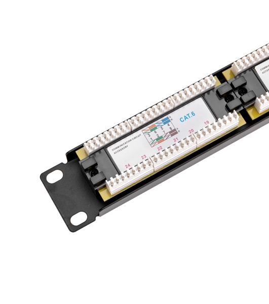 Панель коммутационная Rexant 19' PRO, 1U, 24 порта, UTP, RJ-45, CAT 6