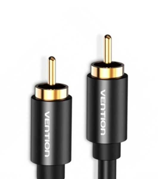 Кабель Vention аудио RCA M/RCA M - 1м черный