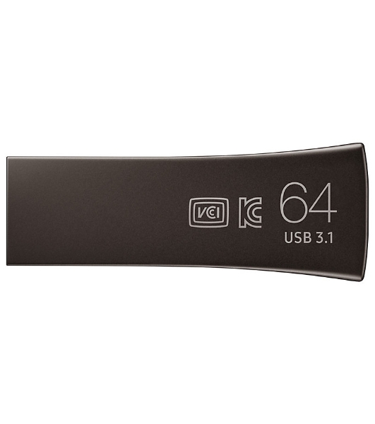 Флешка USB 64Gb USB Drive USB 3.1 Samsung BAR Plus (up to 300Mb/s) (MUF-64BE3/APC) серебристый