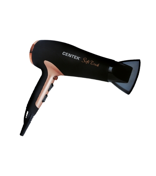 Фен Centek CT-2241 черный/розовое золото, 1900 Вт