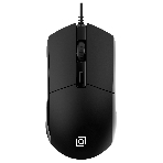 Мышь проводная Oklick 207M черный, 2400 dpi, USB, кнопки - 4, фото 1