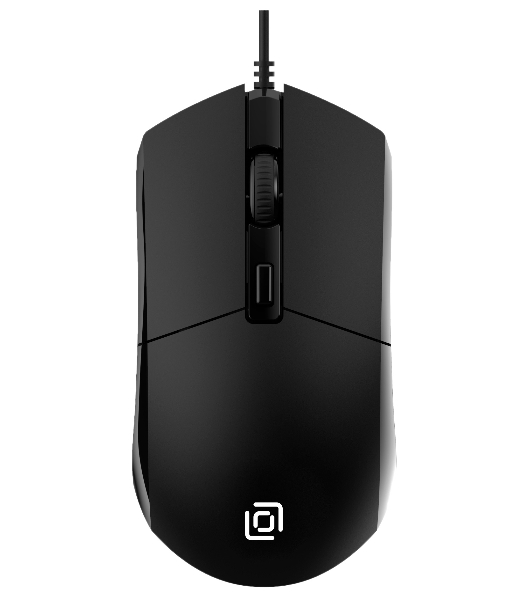 Мышь проводная Oklick 207M черный, 2400 dpi, USB, кнопки - 4