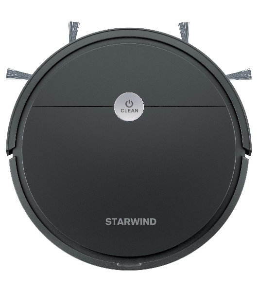 Робот-пылесос Starwind SRV5550 черный, 2000 мА·ч Li-Ion, уборка влажная/сухая, пылесборник контейнер 0.3 л