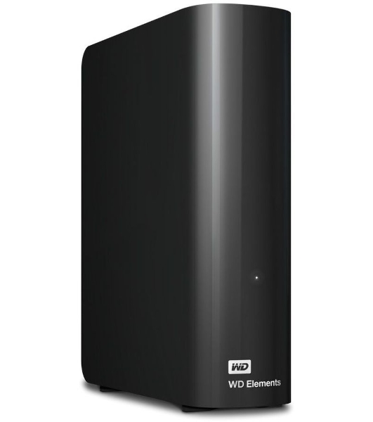 Внешний HDD 3.5' Western Digital Elements Desktop, 16TB, USB 3.2 Gen 1 Type-A, 5400 rpm, черный