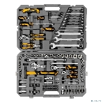 Набор инструментов Denzel 1/2', 1/4', CrV, S2, пластиковый кейс, 122 предмета, фото87