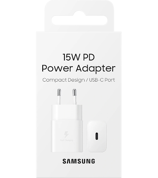 Сетевое зарядное устройство Samsung Adapter 15W Type C белый (EP-T1510NWEGEU)