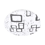 Потолочный светодиодный светильник Ambrella light FZ1044 WH/BK белый/черный 30W 6400K D370*55 (Без ПДУ), фото4