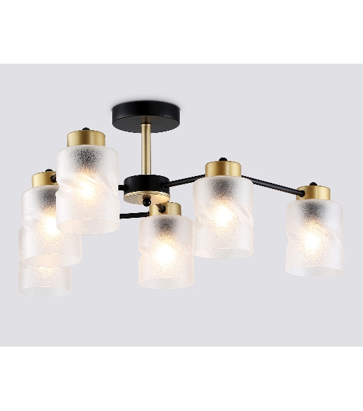 Светильник Ambrella light TR303325/6 BK/GD черный/золото E27/6 max 60W D680*270