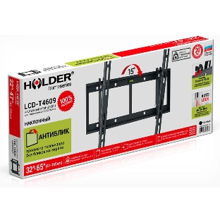 Кронштейн для телевизора Holder LCD-T4609 черный 32'-65' макс.60кг настенный наклон