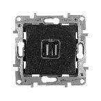 Розетка USB 2-ая 240В/5В 2400мА 672694 Legrand Etika Антрацит, фото3