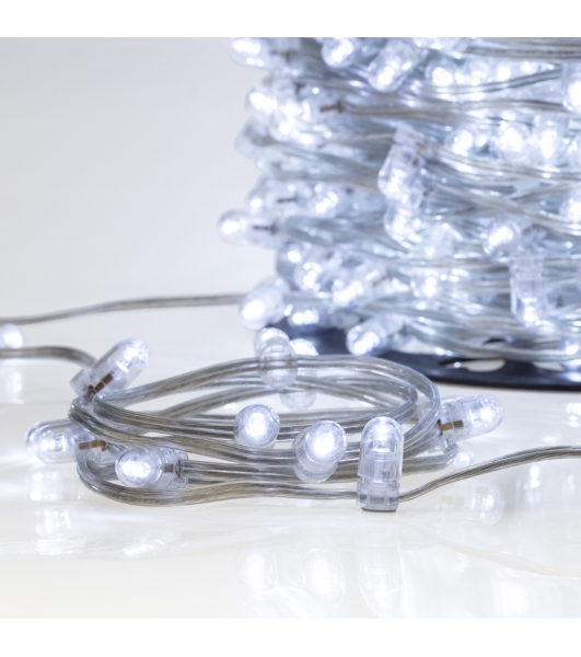 Гирлянда Neon-night LED Клип-лайт 12 V, прозрачный ПВХ, 150 мм, цвет диодов белый Flashing (белый)