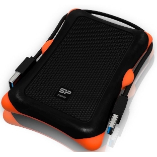 Внешний HDD 2.5' Silicon Power Armor A30, 2TB, USB 3.2 Gen 1 Type-A, 5400 rpm, черный