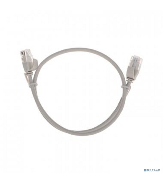 Патч-корд U/UTP Rexant cat.6a (10G), RJ45-RJ45, неэкранированный, 28AWG, LSZH, серый, 0.5 м