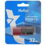 Флешка USB Netac U182 (NT03U182N-032G-32RE), 32Gb, USB 3.0, R/W 70/30, красный/черный, фото4