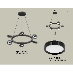 Светильник Ambrella light XB9193150/6 SBK/PBK черный песок/черный полированный GX53 (C9193, N8113), фото3