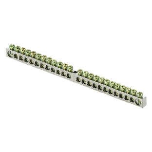 Шина PEN 'ноль-земля' 6х9 24 отв. никель крепеж по центру PROxima EKF sn1-63-24