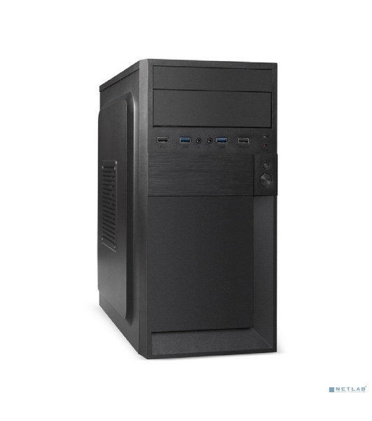 Компьютерный корпус Minitower ExeGate EX291147RUS BAA-105U2-01-AAA450 (mATX, БП AAA450 с вент. 8см, 2*USB+2*USB 3.0, аудио, черный)