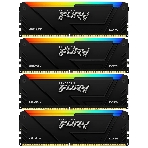 Оперативная память Kingston Fury Beast, DDR4, 64Gb (4x16Gb), 3200MHz, CL16, DIMM, с радиатором, RGB, черный, фото7