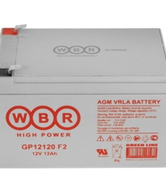 Батарея WBR GP 12120 F2 12V, 12Ah