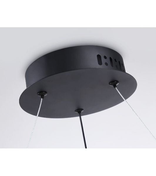 Светильник Ambrella light FL66293 BK черный 39W 3000K-6400K D500*1000 (ПДУ ИК)