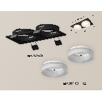 Комплект встраиваемого светильника Ambrella light XC7636044 SBK/FR черный песок/белый матовый MR16 GU5.3 (C7636, N7165), фото 1