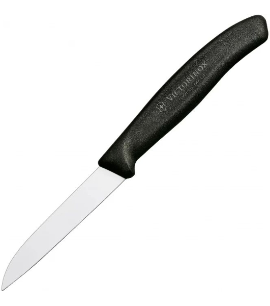 Нож Victorinox Swiss Classic для очистки овощей, лезвие 8 см, черный