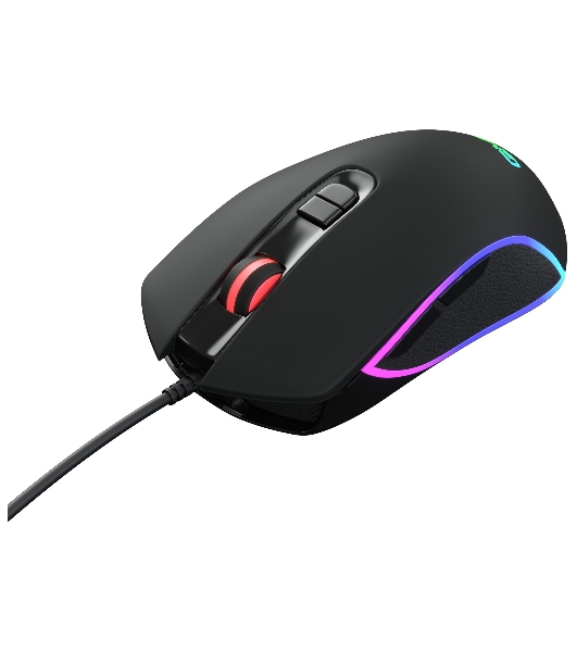 Мышь проводная GMNG 730GM черный, 12000 dpi, USB, кнопки - 7