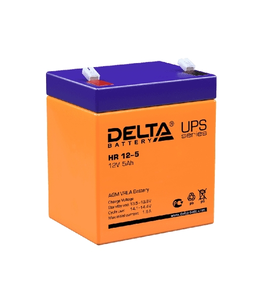 Батарея для ИБП Delta HR 12-5 (12V, 5Ah)