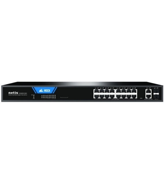 Коммутатор Netis ST220GPR-2G2S (L2) 18x1 Гбит/с 2SFP 16PoE 225W настраиваемый