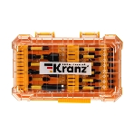 Набор торсионных бит Kranz с магнитным держателем и торцевыми головками, пластиковый кейс, 41 шт, фото 1