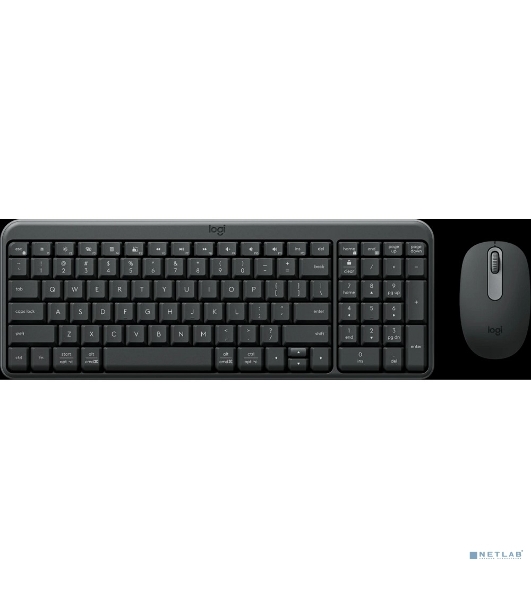 Комплект клавиатура+мышь Logitech Wireless Combo MK250 Compact беспроводной, Bluetooth, 1000 DPI, чёрный