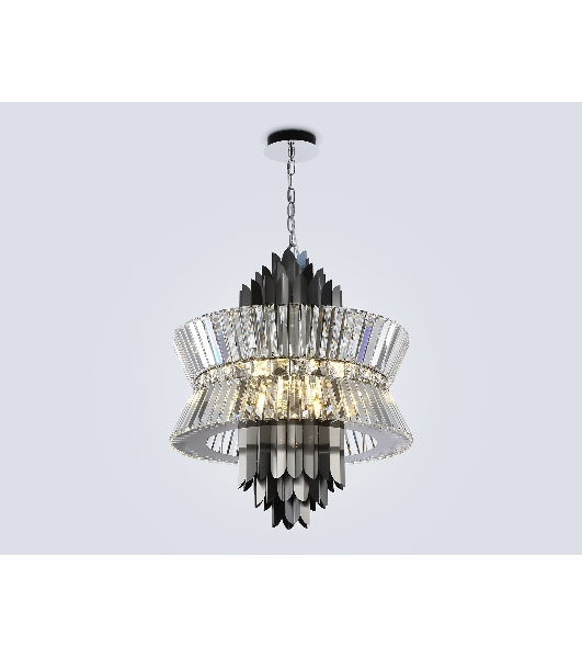 Люстра Ambrella light LH41020/12 BK/CL черный/прозрачный E14*12 max 40W D560*660