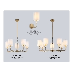 Люстра Ambrella light LH71503/7 BS/FR латунь/белый матовый E14*7 max 40W D840*640, фото8