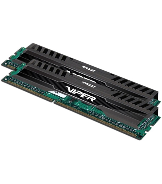 Оперативная память Patriot Viper 3, DDR3, 16GB (2x8 GB), 1600 MHz, CL10, DIMM, радиатор, черный