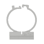 Держатель 2-компонентный DKC 51125 д.25 мм, фото 1