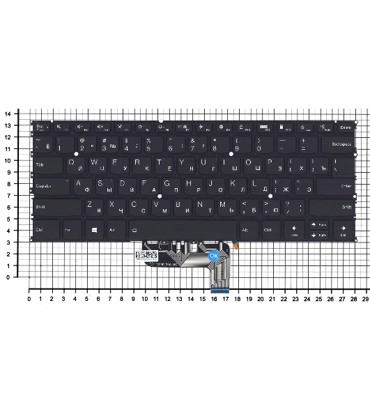 Клавиатура для ноутбука Lenovo Yoga 9-14ITL5, черная