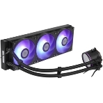 Система охлаждения PCCooler DA360 Pro ARGb Digital BK (300W, 360мм, LED temp., Black, ARGb/Fans: 3x120мм, 75.8CFM, 33.7dBA, 2200RPM/Pump height 57мм, 28dBA, 3000RPM, Rad thickness 27мм/S: 1851, 1700, 1200, 20XX, 115X, AM5, AM4), фото17
