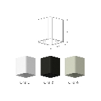 Корпус светильника C7813 SBK черный песок 70*70*H80mm MR16 GU5.3, фото9