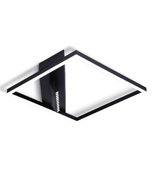 Светильник Ambrella light FL51464/1+1 BK черный 70W 3000K-6400K+4200K 500*500*110 (ПДУ РАДИО 2.4G)