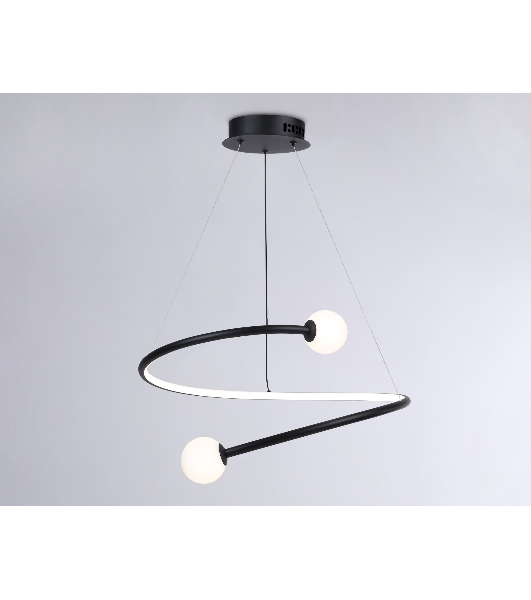 Светильник Ambrella light FL66293 BK черный 39W 3000K-6400K D500*1000 (ПДУ ИК)