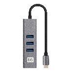 USB-концентратор ExeGate DUB-4TC (кабель-адаптер USB Type C --> 4xUSB3.0, Plug&Play, серебристый), фото3