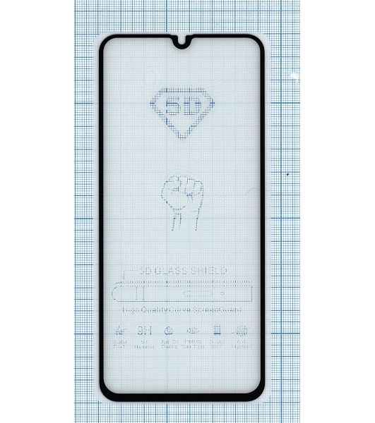Защитное стекло 'Полное покрытие' для Xiaomi Redmi 9C черный