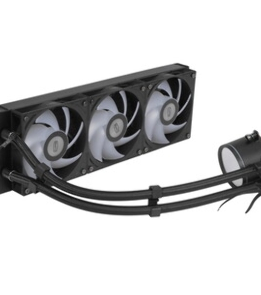 Система охлаждения PCCooler DA360 Pro ARGb Digital BK (300W, 360мм, LED temp., Black, ARGb/Fans: 3x120мм, 75.8CFM, 33.7dBA, 2200RPM/Pump height 57мм, 28dBA, 3000RPM, Rad thickness 27мм/S: 1851, 1700, 1200, 20XX, 115X, AM5, AM4)