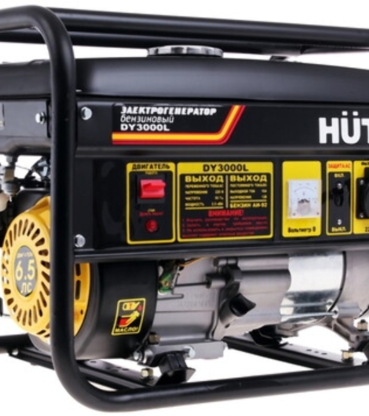 Электрогенератор бензиновый Huter DY3000L, 2.8 кВт, 67 дБ, 39 кг