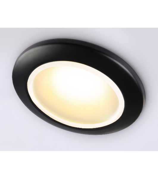 Светильник Ambrella light TN111 BK черный IP44 GU5.3 D93*33